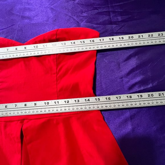 📌ASOS Strapless Bandeau Mini Dress with Peplum - Very Stretchy - Picture 12 of 15